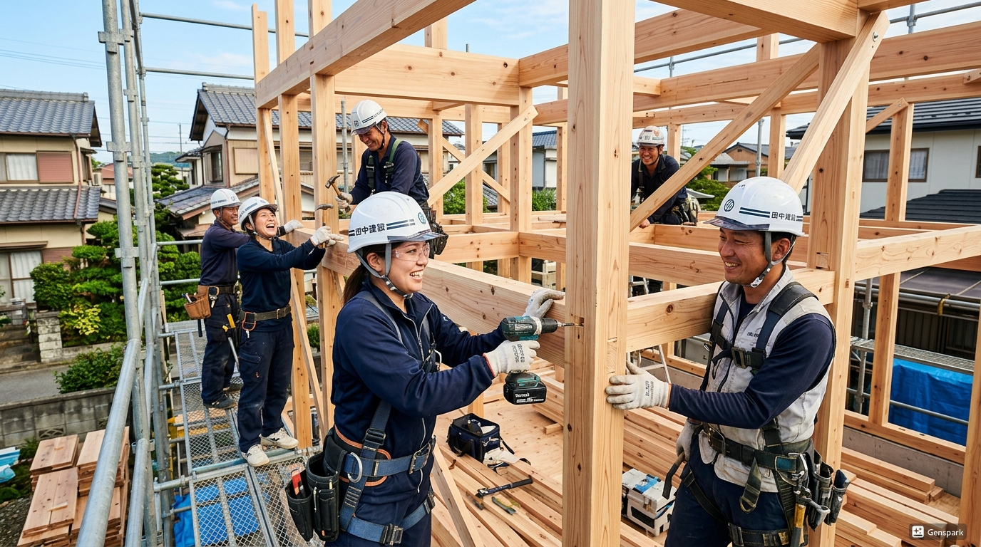 建設現場で働く仲間